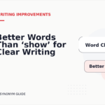 Better Words Than ‘show’ for Clear Writing