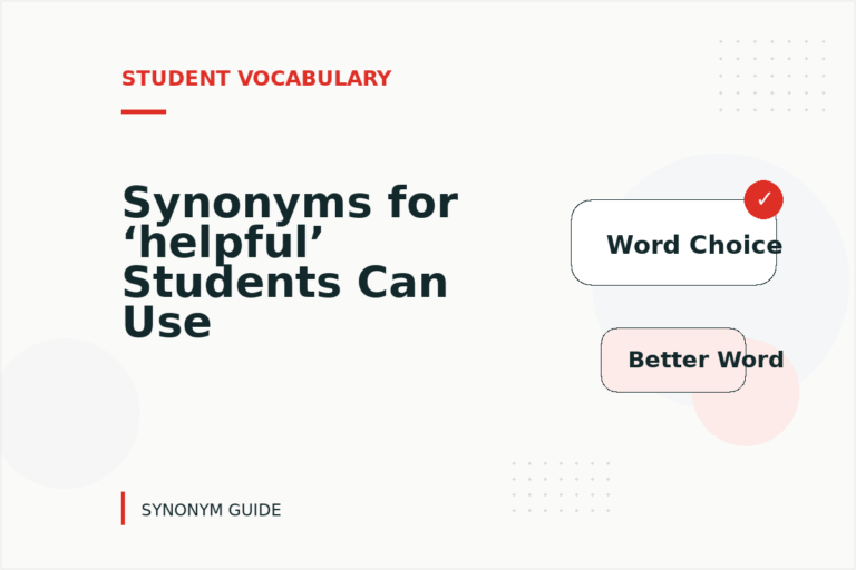 Synonyms for ‘helpful’ Students Can Use Synonyms for ‘helpful’ Students Can Use
