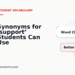 Synonyms for ‘support’ Students Can Use