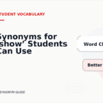 Synonyms for ‘show’ Students Can Use