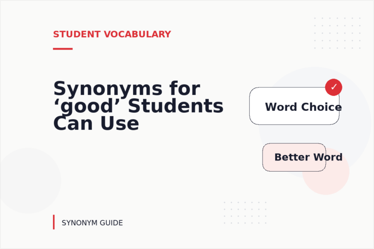 Synonyms for ‘good’ Students Can Use Synonyms for ‘good’ Students Can Use