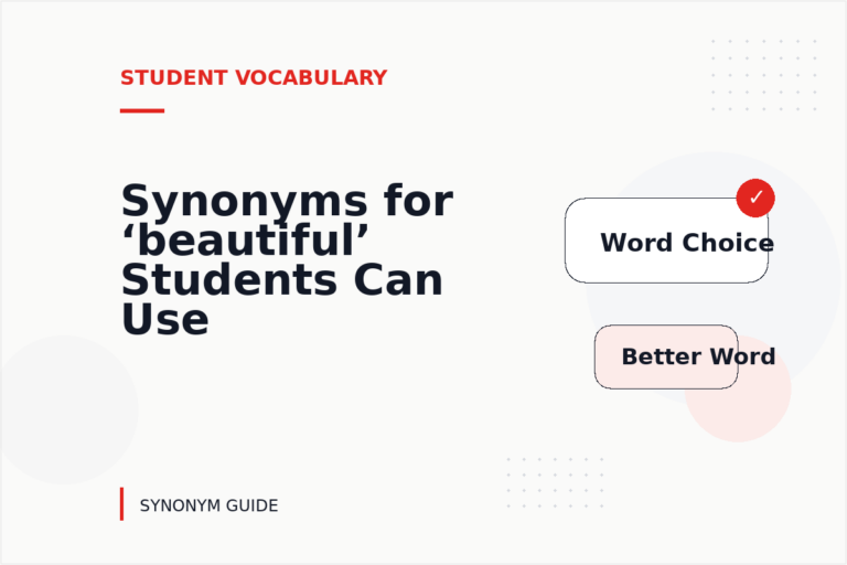 Synonyms for ‘beautiful’ Students Can Use Synonyms for ‘beautiful’ Students Can Use